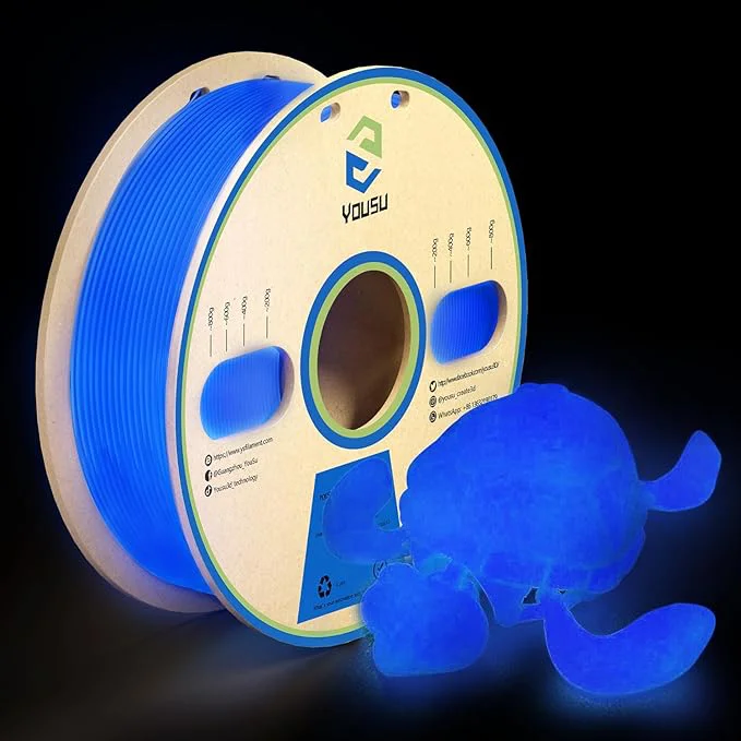 blue light pla yousu filament فیلامنت pla یوسو آبی درخشان